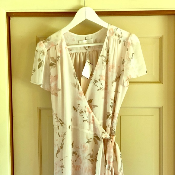 wayf natasha floral wrap dress